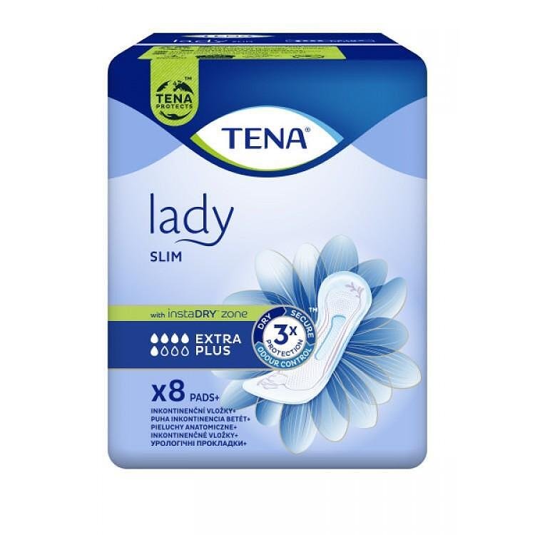 Tena Lady Slim Extra plus превръзки x8 (Тена за жени Слим Екстра плюс)