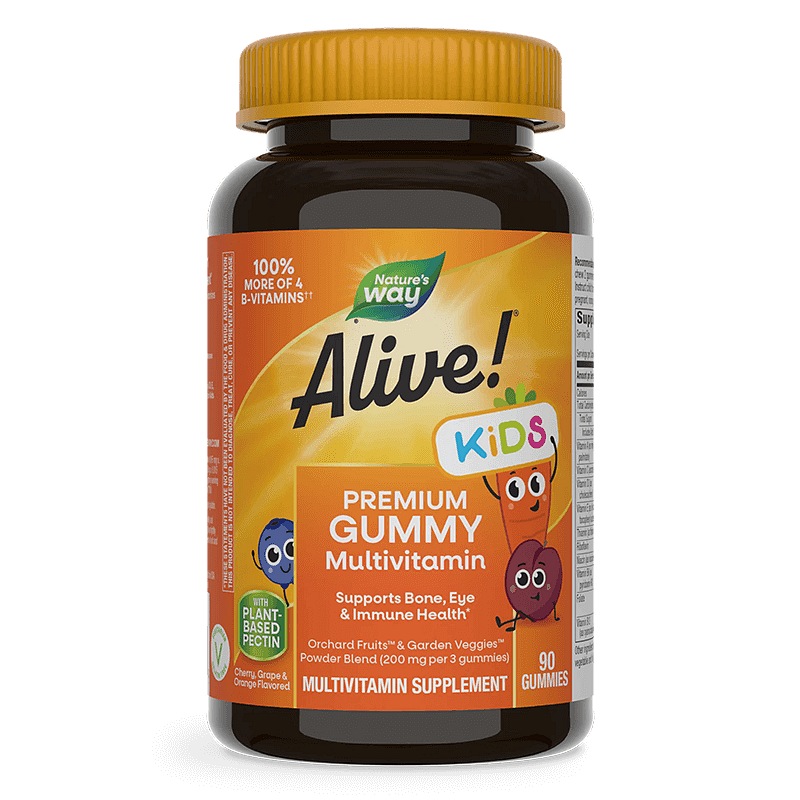 Премиум мултивитамини за деца Алайв желирани x90 (Alive Kids premium multivitamin gummy)