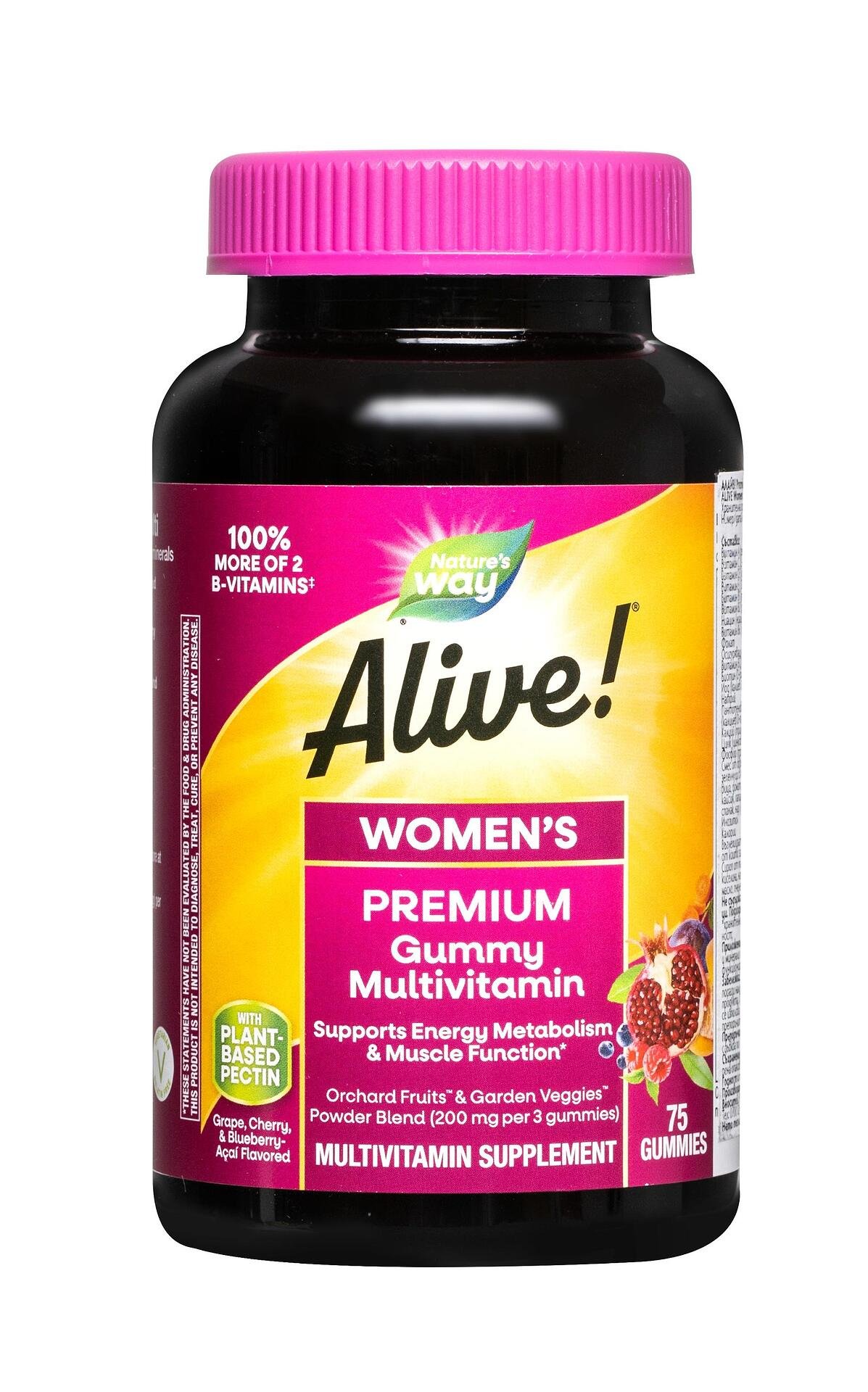 Мултивитамини за Жени Алайв желирани x75 (Alive Women's Gummy Vitamins)