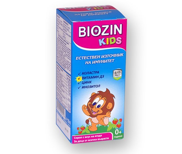 Биозин за Деца KIDS с Коластра сироп 100мл (Biozin Kids)