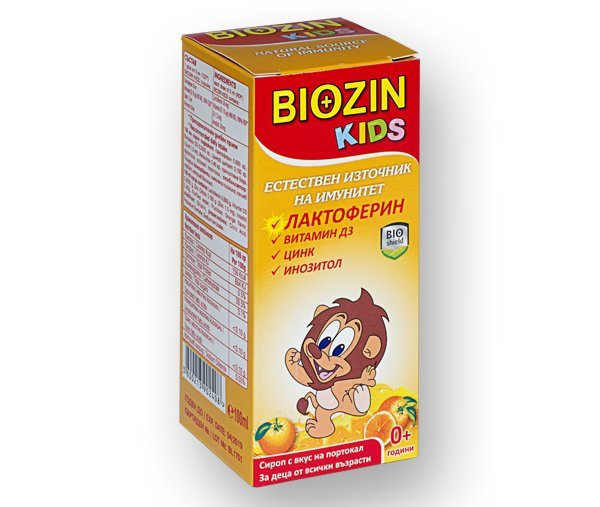 Биозин за Деца с Лактоферин сироп 100мл (Biozin Kids)