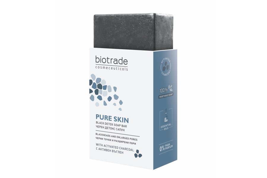 Pure Skin сапун с активен въглен 100г