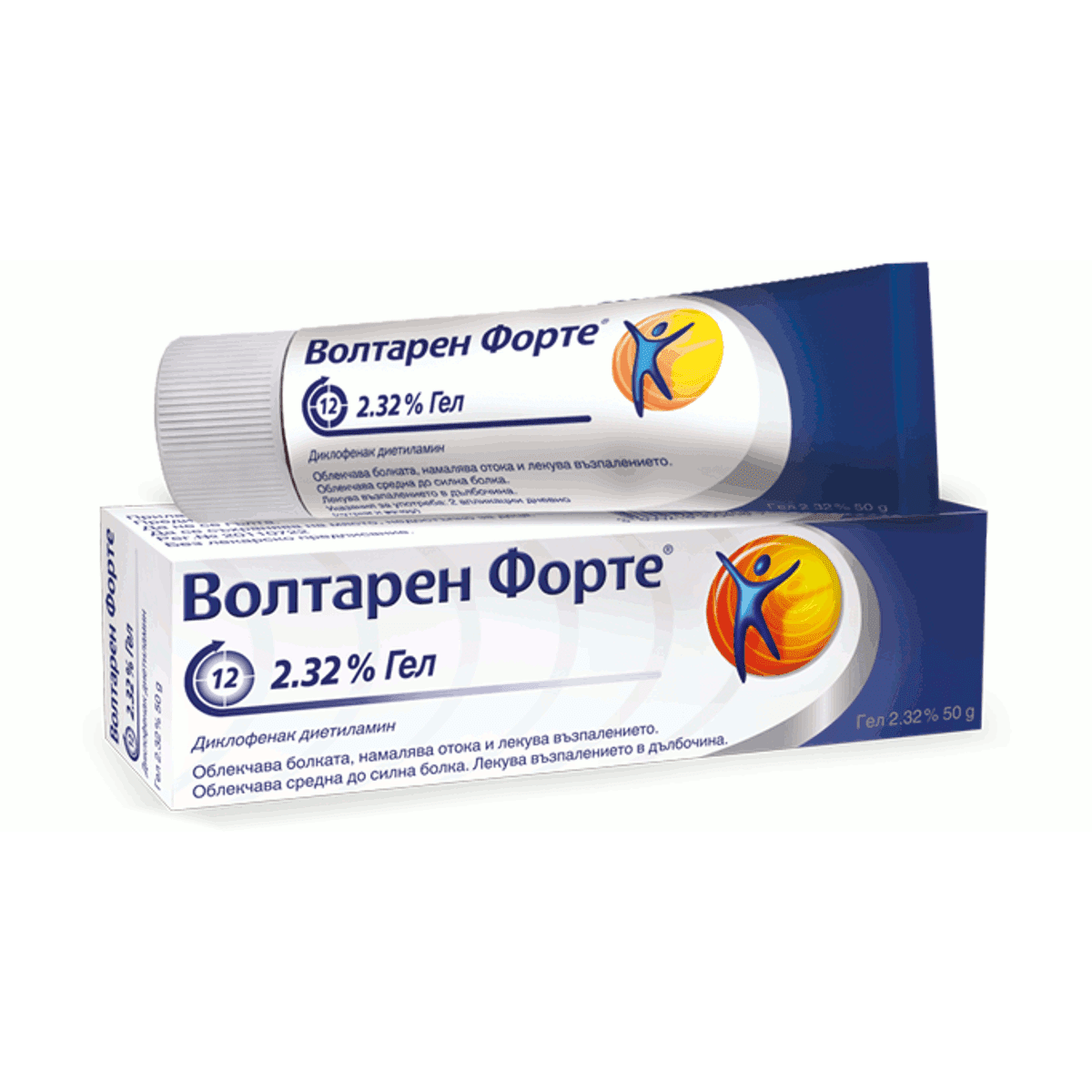Волтарен Форте гел 2.32% (Voltaren Forte гел)