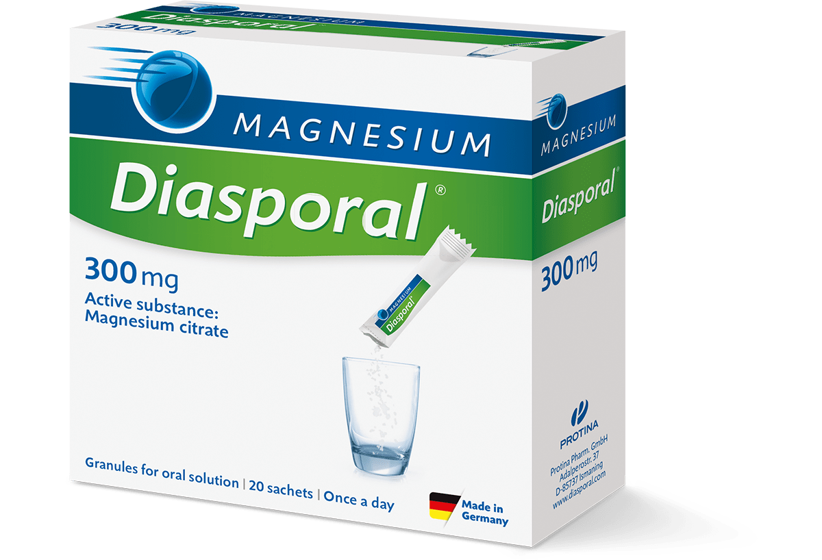 Магнезиев Диаспорал сашета 300мг x20 (Magnesium Diasporal 300)