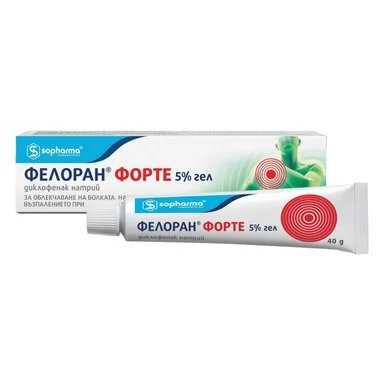 Фелоран Форте гел 5% 40гр Софарма