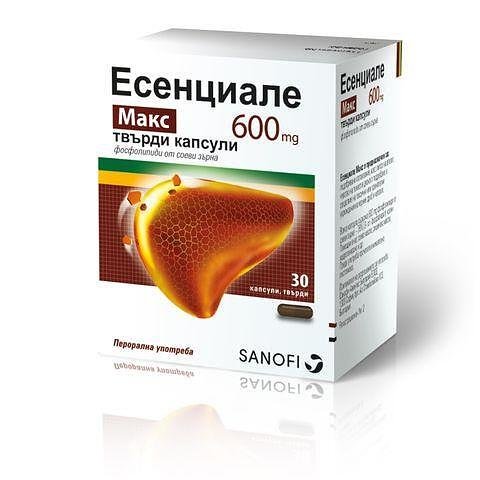 Есенциале МАКС капсули 600мг x30 (Essentiale MAX)