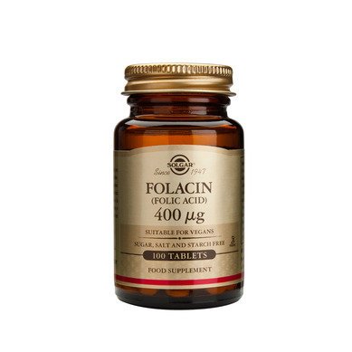 Солгар Фолиева киселина таблетки 0.4мг x100 (Solgar Folacin)