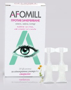 Афомил (Afomil) капки за очи против зачервяване x10