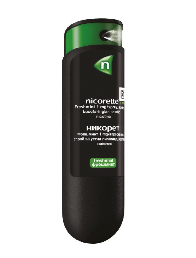 Никорет Фрешминт спрей за уста 13.2мл (Nicorette Freshmint)
