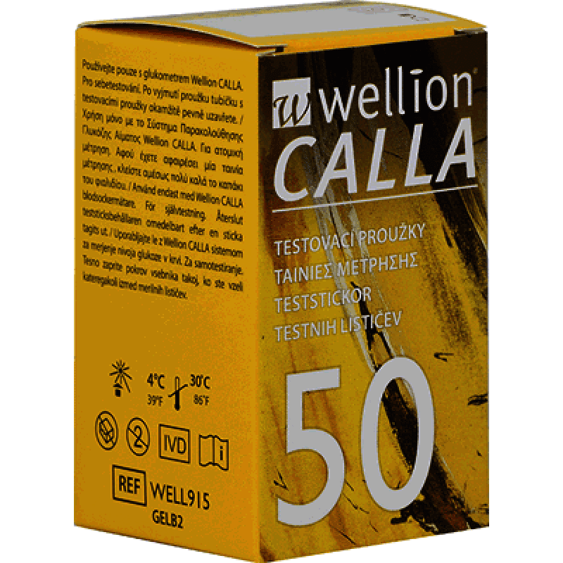 Тест ленти Wellion CALLA 50 броя (Велион Кала)