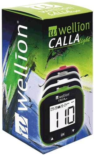 Глюкомер за кръвна захар Wellion CALLA Light с 50 броя тест ленти