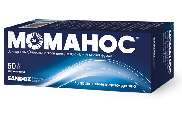 Моманос спрей за нос при алергия 50мкг/доза (Momanos)