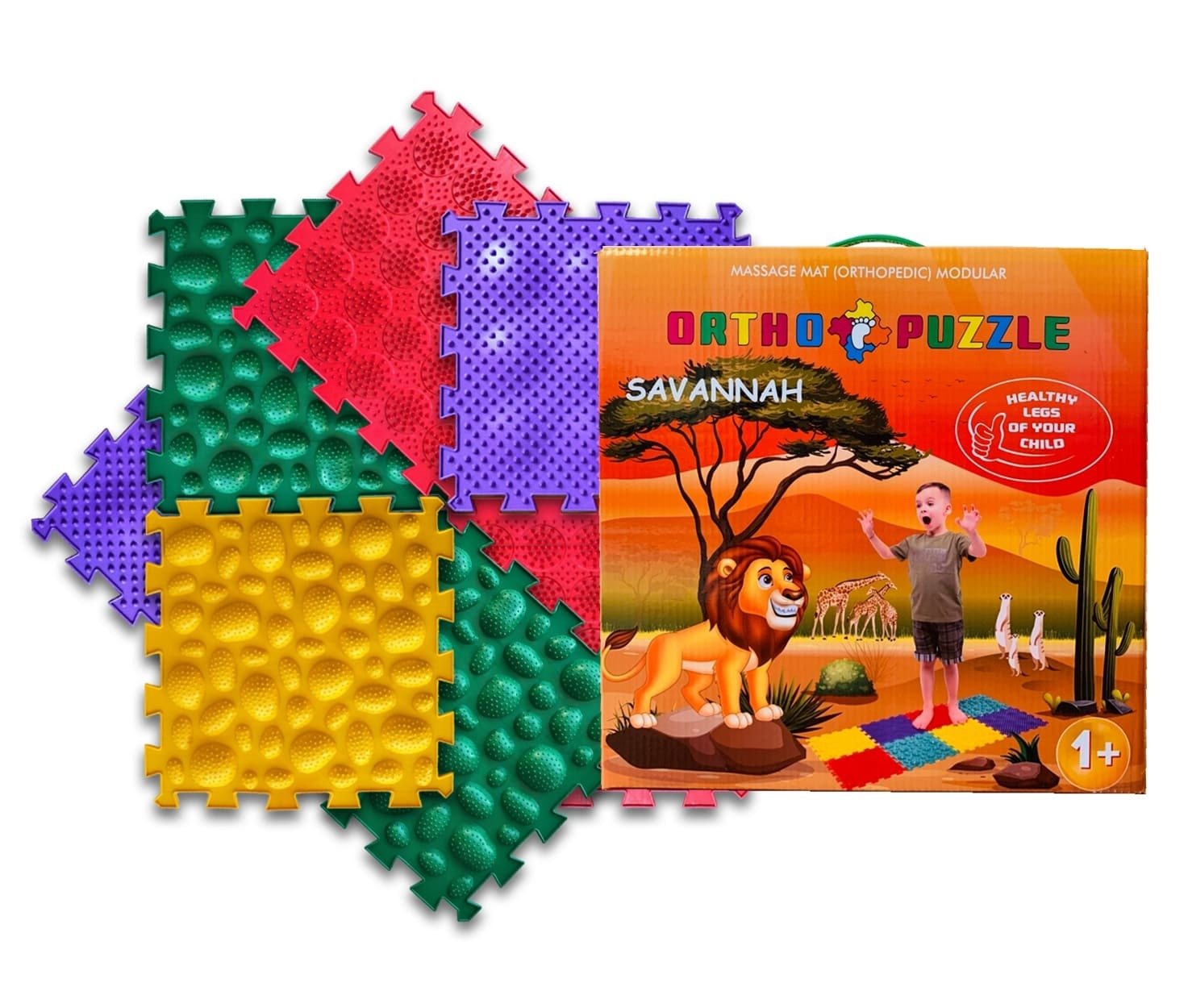 Ортопедични килими ОРТО ПЪЗЕЛ Микс Савана (Ortho Puzzle Savannah)