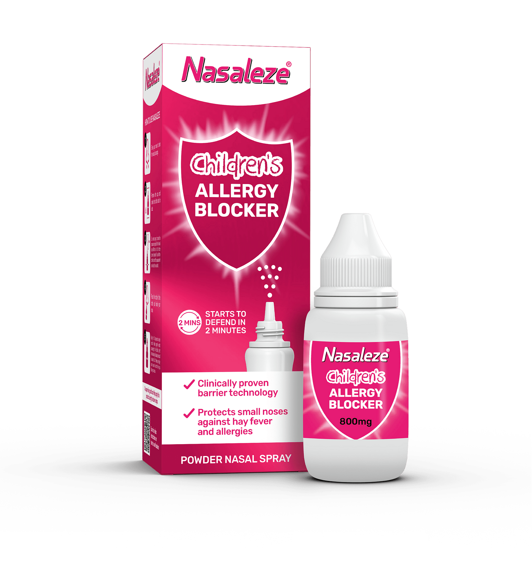 Спрей за нос Назалезе Алерджи Блокер за Деца 800мг (Nasaleze Children's Allergy Blocker)