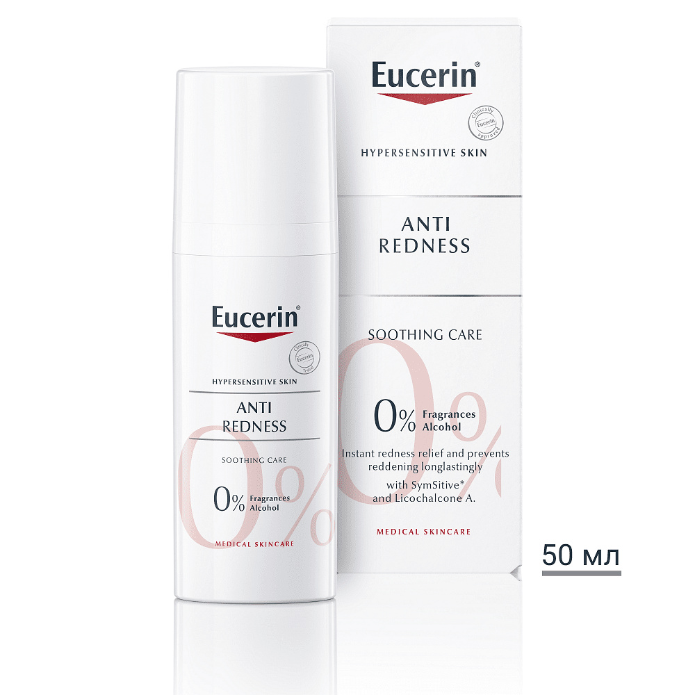 Eucerin AntiREDNESS успокояващ крем против зачервяване