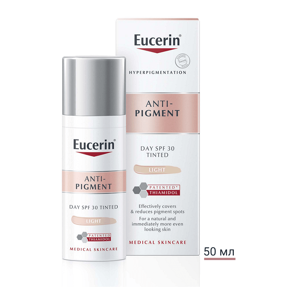 Eucerin® Anti-Pigment Оцветен днвен крем с SPF30, светъл