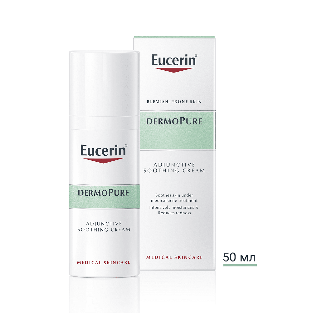Eucerin DermoPURE Интензивен Успокояващ Крем за лице, за кожа склонна към акне