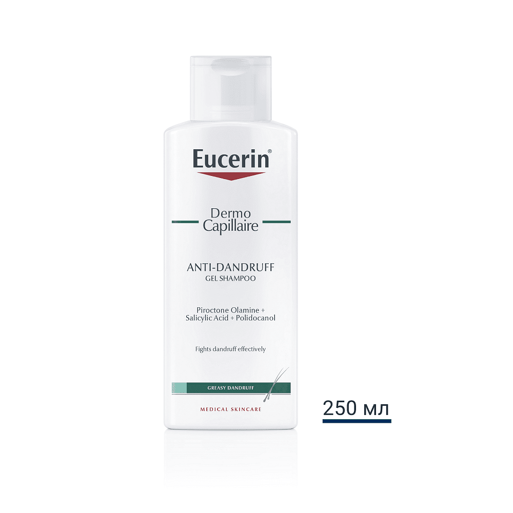 Eucerin Dermo Capilliare Гел-Шампоан против пърхот за мазен скалп