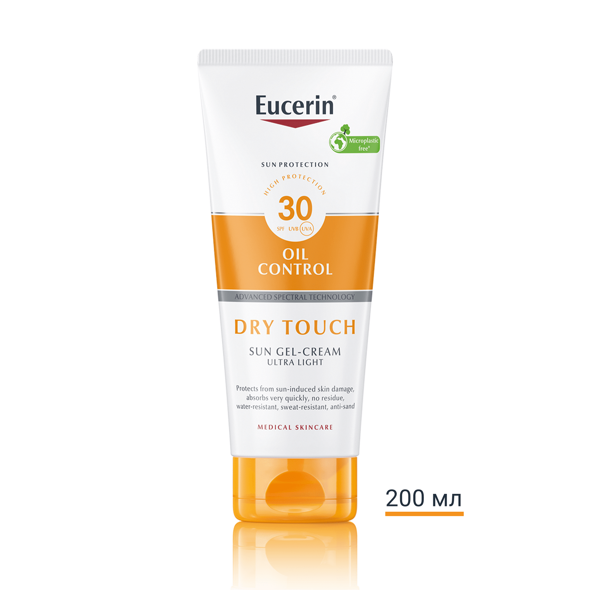 Eucerin Слънцезащитен крем гел за тяло DRY TOUCH SPF 30 200 ml